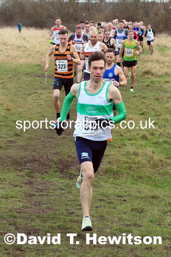 Mens 35 to 60 2022 NEMAA Open Cross Country Champs., Wallsend, Tyne and Wear. Photo: David T. Hewitson/Sports for All Pics